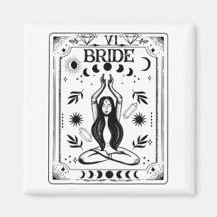 Hexenbraut-Coven-Tarot Celestial Gothic Junggesell Magnet