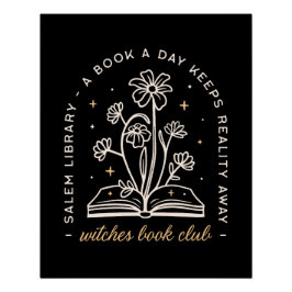 Hexenbuch-Klub witziger Bücher Poster