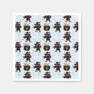 Hexencreme-Halloween-Party Serviette