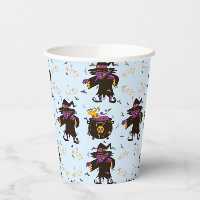 Hexencreme-Spooky-Halloween-Party Pappbecher (Links)