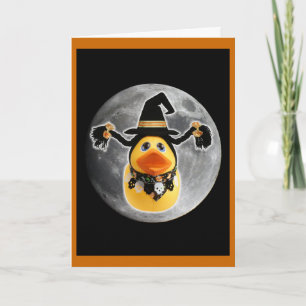 Hexenducky macht Moon Landing! Feiertagskarte
