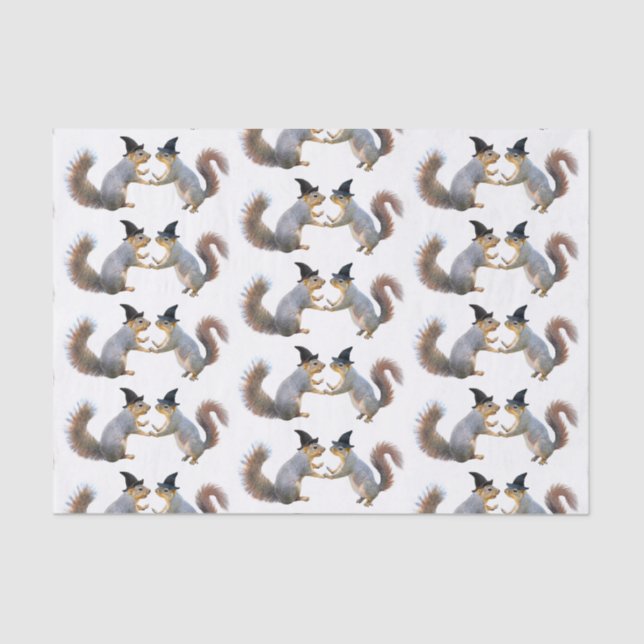 Hexeneichhörnchen-Tissue Seidenpapier (Vorderseite)