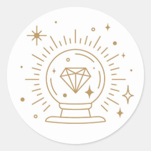 Hexenesoterie Runder Aufkleber