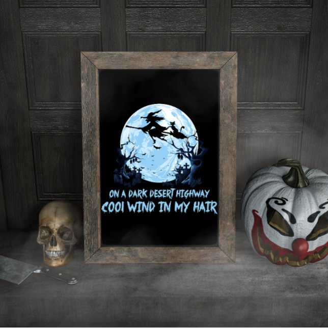 Hexenfahren bricht auf dunklen Wüstenwegen Poster (Von Creator hochgeladen)