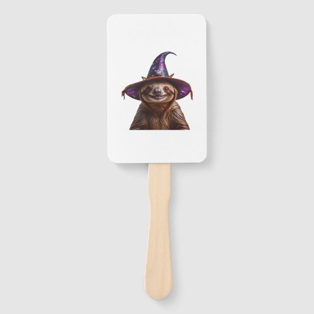 Hexenfaultier Halloween-Süßigkeiten oder Saures un Fächer (Vorderseite)