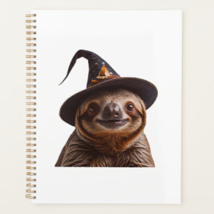 Hexenfaultier Halloween-Süßigkeiten oder Saures un Planer
