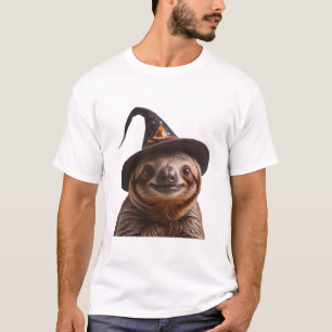 Hexenfaultier Halloween-Süßigkeiten oder Saures un T-Shirt