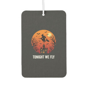 Hexenflug-Nacht-Grafikdesign zu Halloween_1 Autolufterfrischer