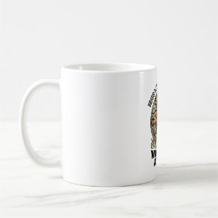Hexenflugbegleiterin Halloweenbesen brach Design Kaffeetasse