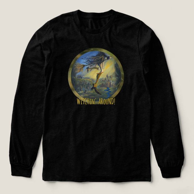 "Hexenfrau" bearbeite dich selbst Tri-Blend Shirt (Design Vorderseite)