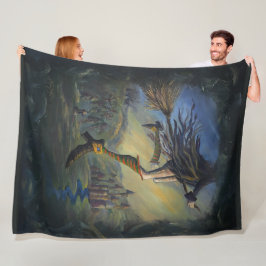 Hexenfrau Fleecedecke
