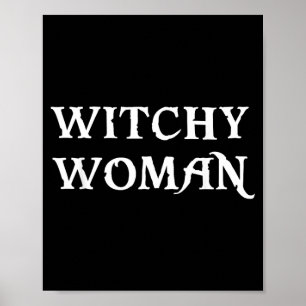 Hexenfrau Halloween Hexe Lustig Poster