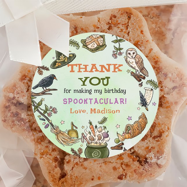 Hexengeburt-Party-Aufkleber Runder Aufkleber (Von Creator hochgeladen)