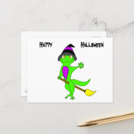 Hexengecko Postkarte
