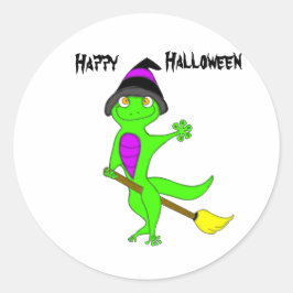 Hexengecko Runder Aufkleber