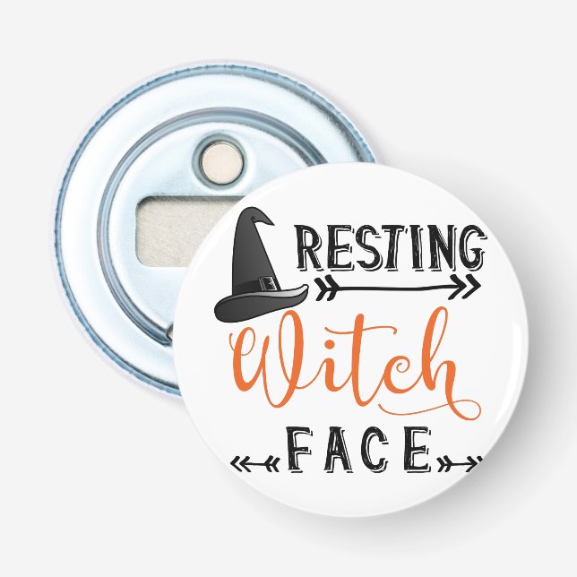 Hexengesicht Flaschenöffner (Vorderseite)