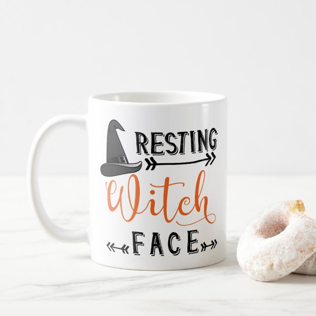 Hexengesicht Tasse (Mit Donut)