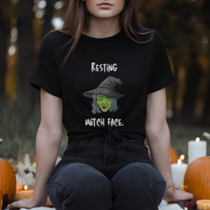Hexengesichtsausdruck T - Shirt zum Zitat von Hall