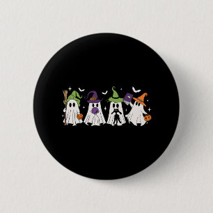 Hexenghosts Spooky Halloween Witchy Women Girl Button
