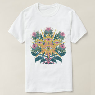Hexenhaftes okkultes botanisches Grafikdesign für T-Shirt