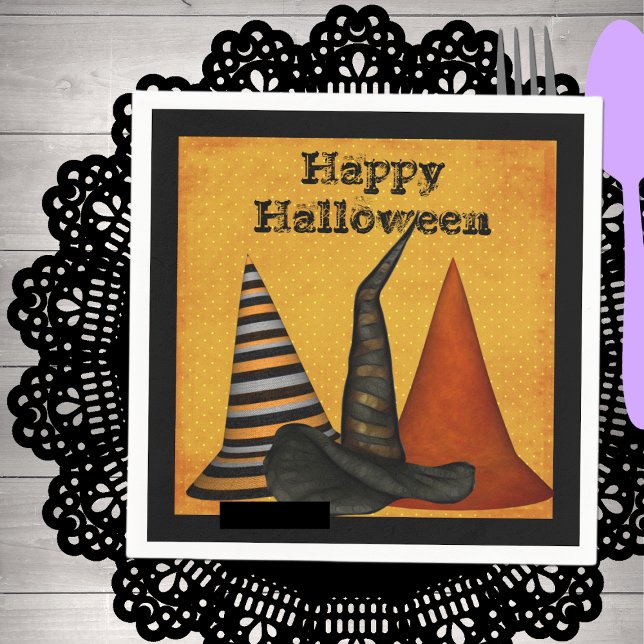 Hexenhats Halloween-Party Napkins Serviette (Von Creator hochgeladen)
