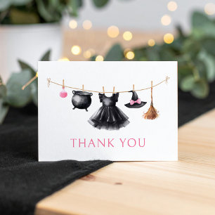 Hexenhaut Clothesline Babydusche Dankeskarte