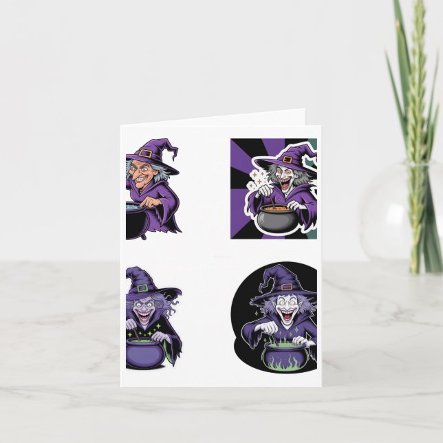Hexenhecker Pack - Magic Potions Aufkleber Karte (Vorderseite)