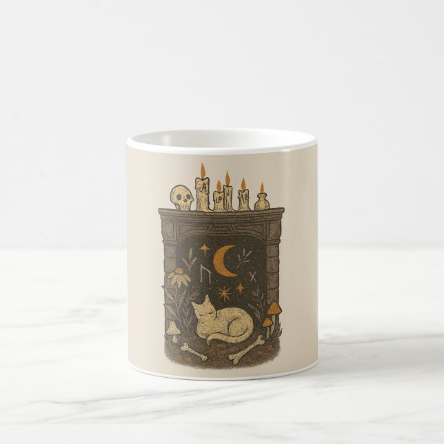 Hexenheid Halloween Kaffeetasse (Mittel)