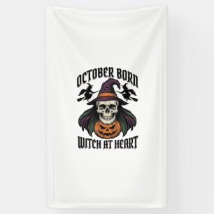 Hexenhemd Oktober Vintage Halloween Geburtstag Des Banner