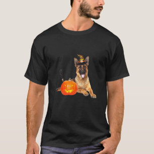 Hexenhirte Halloween-Hundekostüm T-Shirt