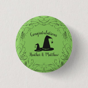 Hexenhut Baby Shower Halloween Button