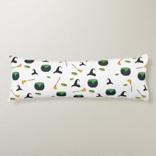 Hexenhut Broom Caldron Halloween Muster Seitenschläferkissen