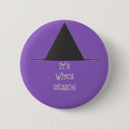 Hexenhut Halloween Button