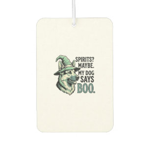Hexenhut-Hund Vintage-Stich Halloween Humor De Autolufterfrischer