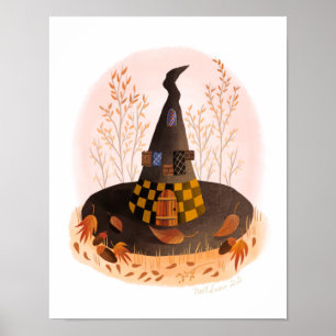 Hexenhut-Hütte drucken Poster
