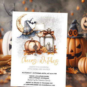 Hexenhut-Kürbis-Schale Glaslaterne Halloween Einladung