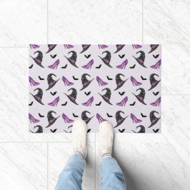 Hexenhut Lilac-Heelse mit Fledermausmuster Fußmatte