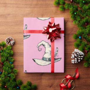 Hexenhut Pink Geschenkpapier