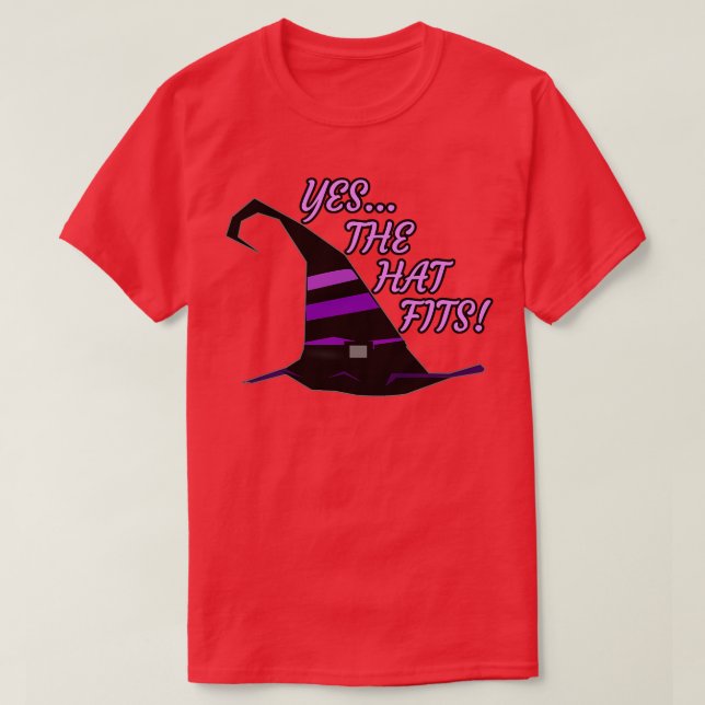 Hexenhut Tshirt für die echte Hexe JA Der HAT FI (Design vorne)