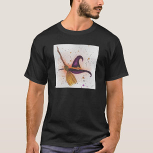 Hexenhut und Broom T-Shirt