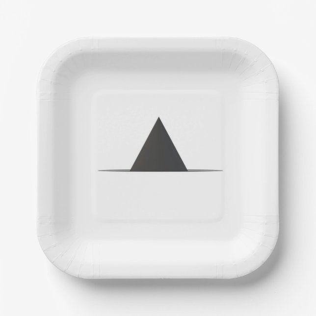 Hexenhutpapier-Teller Pappteller (Vorderseite)