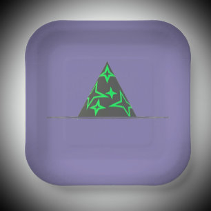 Hexenhutpapier-Teller Pappteller