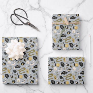 Hexenimalpapier Geschenkpapier Set