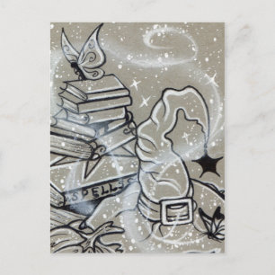 Hexenkarte Halloween-Zauber Postkarte