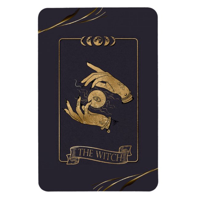 Hexenkarte Tarot Magnet (Vertikal)