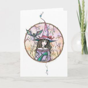 Hexenkatze Halloween Card von Molly Harrison Karte