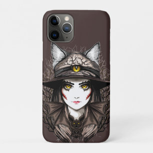 Hexenkatze Halloween Niedliches Portrait Case-Mate iPhone Hülle