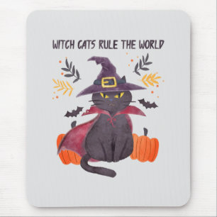 Hexenkatze regieren die Welt Mousepad