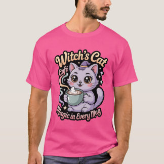 Hexenkatzen-Café-Magie-Mug Freunde T-Shirt