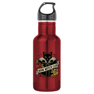 Hexenkatzen-Club Katzen-Logo Edelstahlflasche